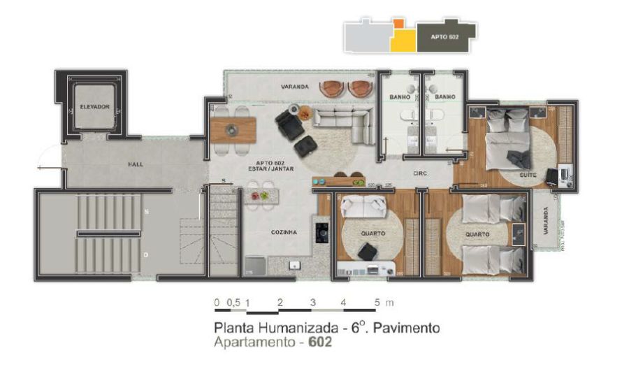 Cobertura, 3 quartos, 145 m² - Foto 3